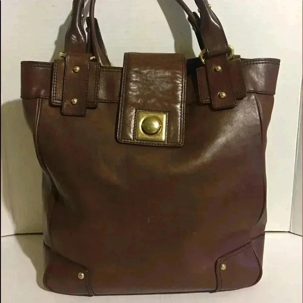 Banana Republic Brown leather hobo handbag